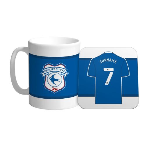 Cardiff City FC Shirt Mug & Coaster Set
