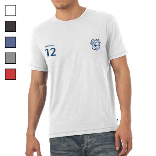 Cardiff City FC Mens Sports T-Shirt