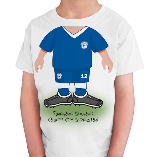 Cardiff City FC Kids Use Your Head T-Shirt