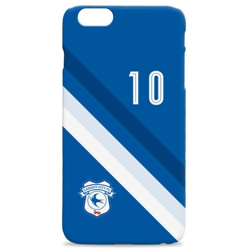 Cardiff City F.C Personalised Hard Back Phone Cover STRIPE 