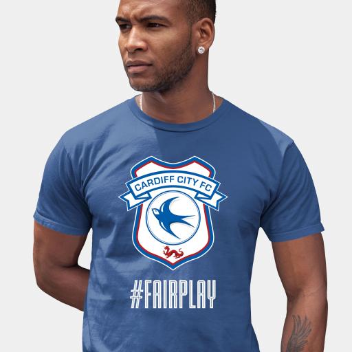 Cardiff City FC Fair Play Men's T-Shirt - Blue.jpg